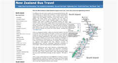 Desktop Screenshot of newzealandbustravel.com